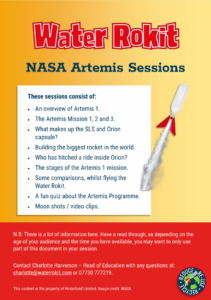 Artemis session - front page