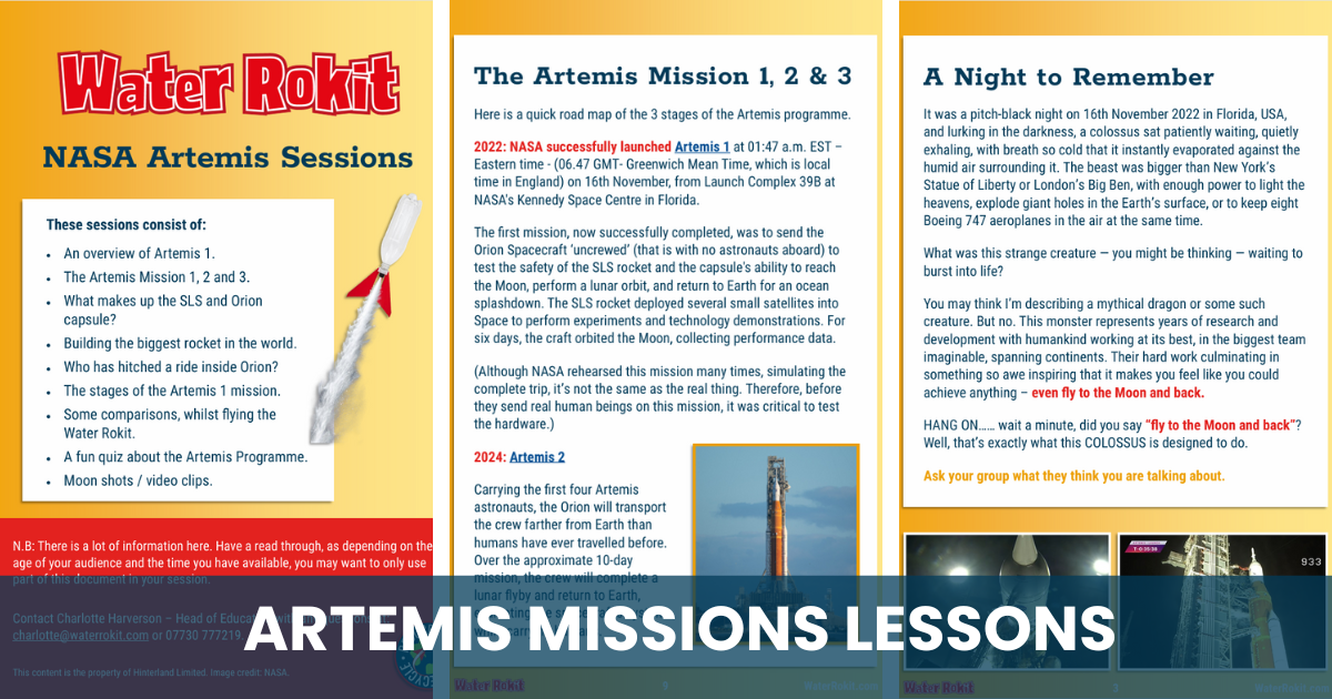 Artemis Missions Lessons