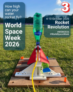 How high can your water rocket fly in for World Space Week?